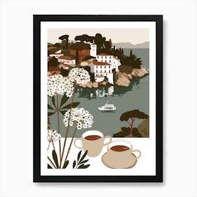 Coffee And Flowers Art Print