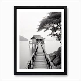 Langkawi, Malaysia, Black And White Old Photo 1 Art Print