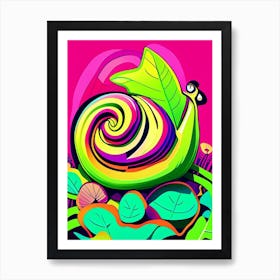 Garden Snail 1 Pop Art Art Print