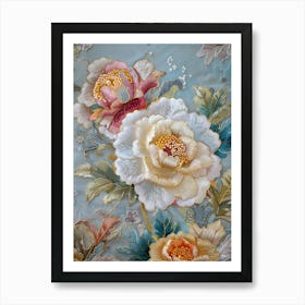 Chinese Floral Painting 21 Art Print