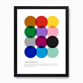 London Underground #1 Art Print