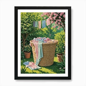 Laundry Basket no2 Art Print