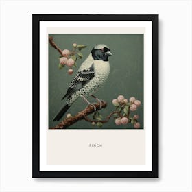 Ohara Koson Inspired Bird Painting Finch 1 Poster Art Print