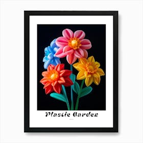 Bright Inflatable Flowers Poster Dahlia 4 Art Print