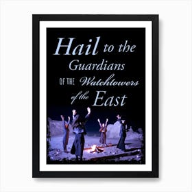 The Craft Beach Scene Nancy Invoking Hecate "Hail To The Guardians of the Watchtowers of the East" Witchcraft Movie Poster Quote Witchy Pagan Summoning 90s Art Print