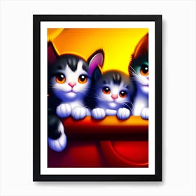 Cute Kittens Art Print