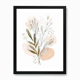 Oleander Branch Art Print