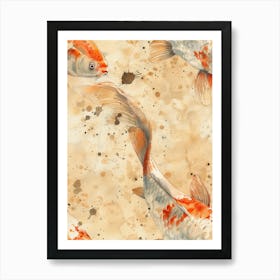 Watercolor Koi 38 Art Print