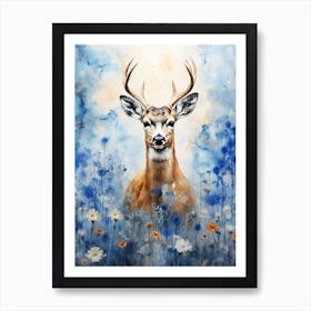 Deer In The Meadow 2 Art Print