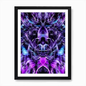 Abstract Purple Abstract Art Art Print