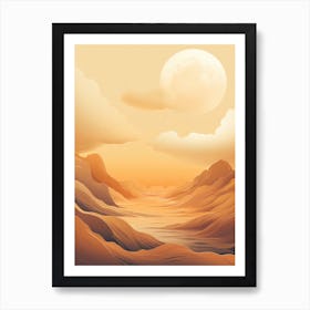 Desert Landscape 4 Art Print