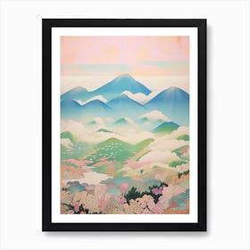 Mount Hakusan In Ishikawa Gifu Fukui, Japanese Landscape 2 Art Print