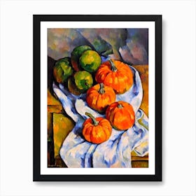 Pumpkin Cezanne Style vegetable Art Print