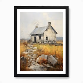 Old Stone Farm Neutral Tones 4 Art Print