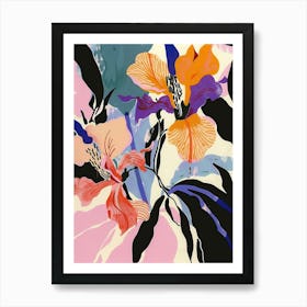 Colourful Flower Illustration Phlox 3 Art Print