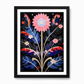 Cineraria 1 Hilma Af Klint Inspired Flower Illustration Art Print