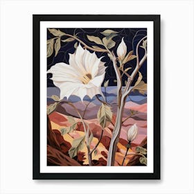 Moonflower 1 Flower Painting Art Print