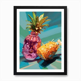 Pineapples Oil Painting 2 Art Print