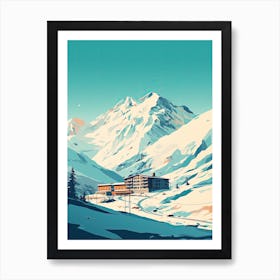 Are   Sweden, Ski Resort Illustration 2 Simple Style Art Print