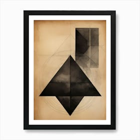 Abstract Geometric Painting (4) 1 Art Print