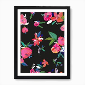 Pretty Floral Pattern Art Print