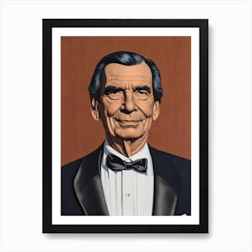 Martin Landau Illustration Movies Art Print