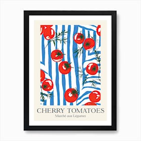Marche Aux Legumes Cherry Tomatoes Summer Illustration 8 Art Print
