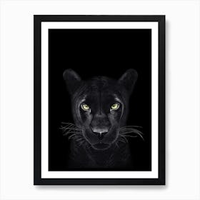 Panther on Black Art Print