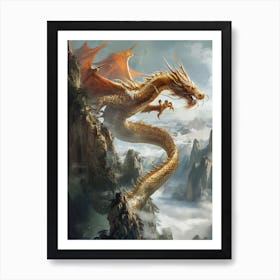 Dragon In The Sky Art Print