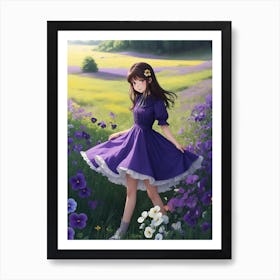 Purple Flower Art Print