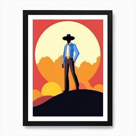 Wild West Cowboy Adventure Art Print