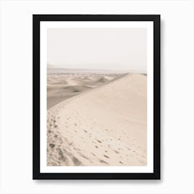 Beige Sand Scenery Art Print