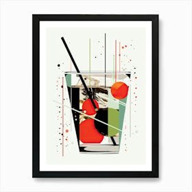 Illustration Zombie Floral Infusion Cocktail 3 Art Print