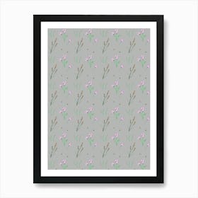Lavender + Poppy - Storm Art Print