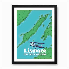 Lismore United Kingdom Map Art Print