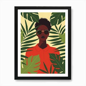 Portrait Of African American Woman 9 Art Print