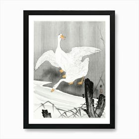 Two Geese On A River (1900 1930), Ohara Koson Art Print