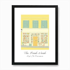 Aix En Provence The Book Nook Pastel Colours 3 Poster Art Print