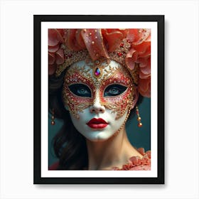 Venice Mask Art Print