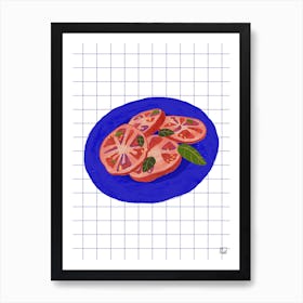 Healthy Tomato Salad Art Print