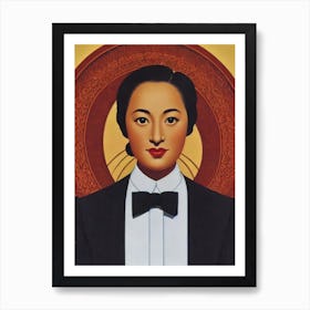 Setsuko Hara Illustration Movies Art Print