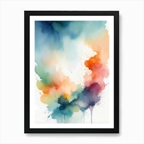 Abstract Watercolor Painting 14 Art Print