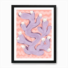 Purple Coral Art Print