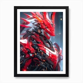 Red Dragon Art Print