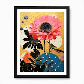 Surreal Florals Daisy 1 Flower Painting Art Print