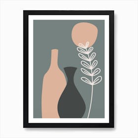 Vases And Flowers Art Print