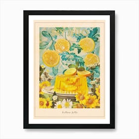 Yellow Jelly Retro Collage 1 Poster Art Print