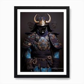 Japanese Samurai Illustration 5 Art Print