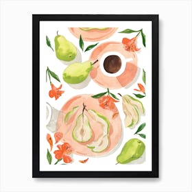 Pretty Pears Art Print