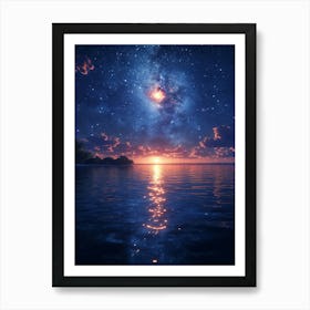 Starry Night Sky 19 Art Print